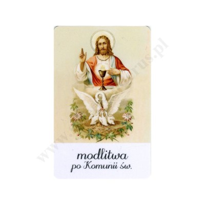 MODLITWA PO KOMUNII ŚWIĘTEJ - biznes karta - 74805