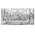 OSTATNIA WIECZERZA - OBRAZEK SREBRNY 50 x 24.5 cm - 81237/7L
