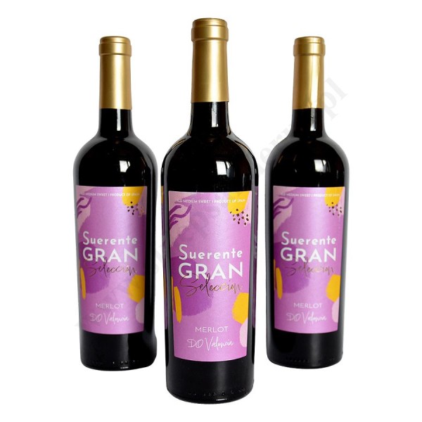SUERENTE GRAN SELECCION MERLOT - wino czerwone półsłodkie