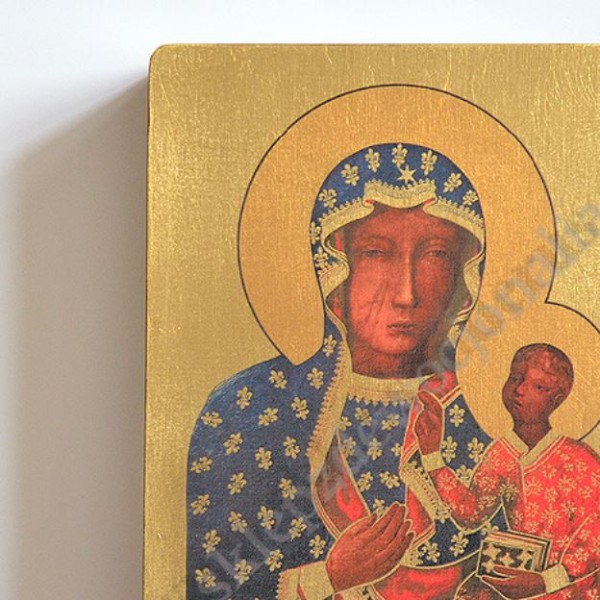 MATKA BOŻA CZĘSTOCHOWSKA - IKONA - 12 cm x 16 cm - 3101-B