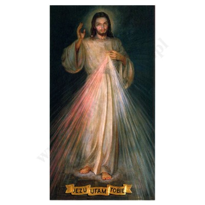 JEZU UFAM TOBIE - INTENCJE MSZY ŚWIĘTEJ -  obrazek 7 x 13 cm - paczka 100 szt. - 78936