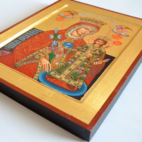 MATKA BOŻA ZIELNA - ikona 23.7 x 30.5 cm - 77696