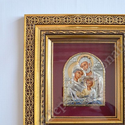 ŚWIĘTA RODZINA - ikona w ramie za szkłem - 33.5 x 36.5 cm - 72138