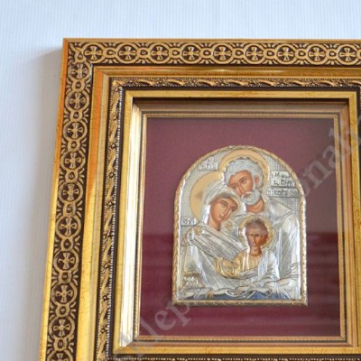 ŚWIĘTA RODZINA - ikona w ramie za szkłem - 33.5 x 36.5 cm - 72138
