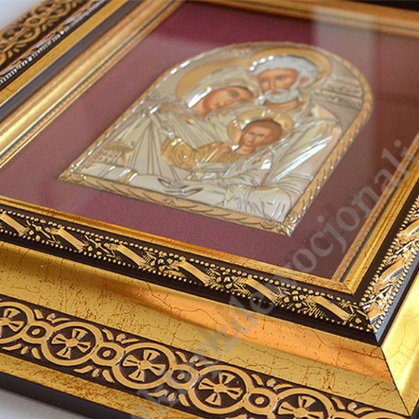 ŚWIĘTA RODZINA - ikona w ramie za szkłem - 33.5 x 36.5 cm - 72138