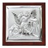 ANIOŁ STRÓŻ - OBRAZEK SREBRNY 14 x 14 cm - 6430/2XWM