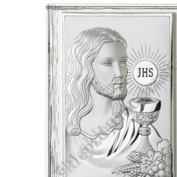 PAN JEZUS EUCHARYSTYCZNY - OBRAZEK SREBRNY - 81287/3LPL