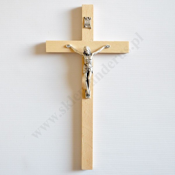 KRZYŻ DREWNIANY - wys. 27 cm - 50059