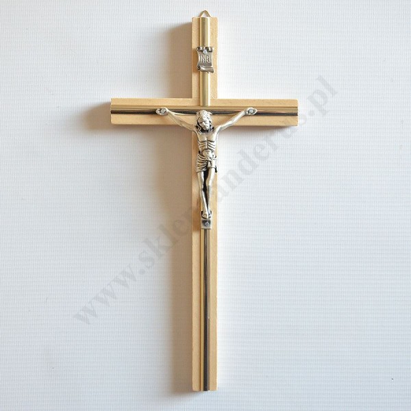 KRZYŻ DREWNIANY - wys. 27 cm - 50062