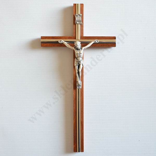 KRZYŻ DREWNIANY - wys. 27 cm - 50064
