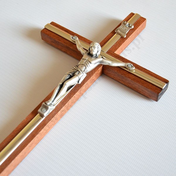 KRZYŻ DREWNIANY - wys. 27 cm - 50064