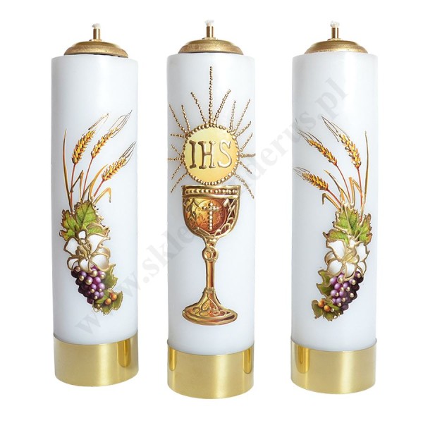 ŚWIECE EUCHARYSTYCZNE - wys. 30 cm - komplet - 64097