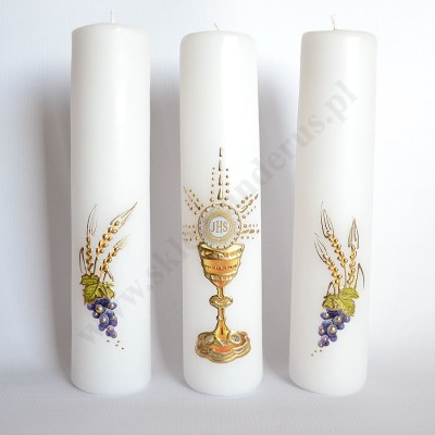 ŚWIECE EUCHARYSTYCZNE - wys. 30 cm - komplet - 69472