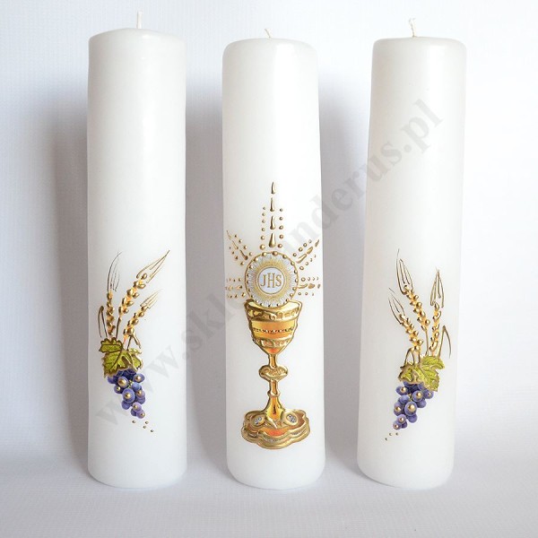 ŚWIECE EUCHARYSTYCZNE - wys. 30 cm - komplet - 69472