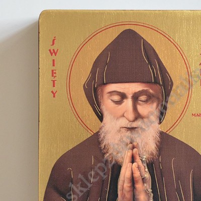 ŚWIĘTY CHARBEL - IKONA - 12 cm x 16 cm - 11203