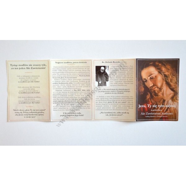 JEZU, TY SIĘ TYM ZAJMIJ - AKT ZAWIERZENIA JEZUSOWI - FOLDER - 79176