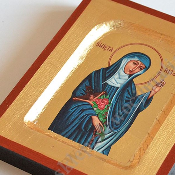 ŚWIĘTA RITA - ikona 10.2 x 12.5 cm - 87342