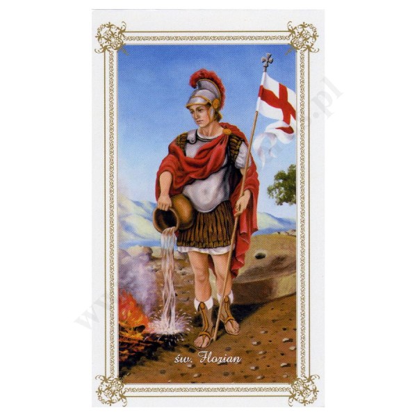 ŚWIĘTY FLORIAN - obrazek 6.5 x 11 cm - paczka 100 szt. - 51429