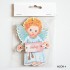 ZAWIESZKA ANIOŁEK - wys. 11.3 cm - mix wzorów - 4512