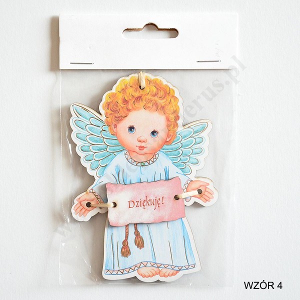 ZAWIESZKA ANIOŁEK - wys. 11.3 cm - mix wzorów - 4512