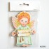 ZAWIESZKA ANIOŁEK - wys. 11.3 cm - mix wzorów - 4512