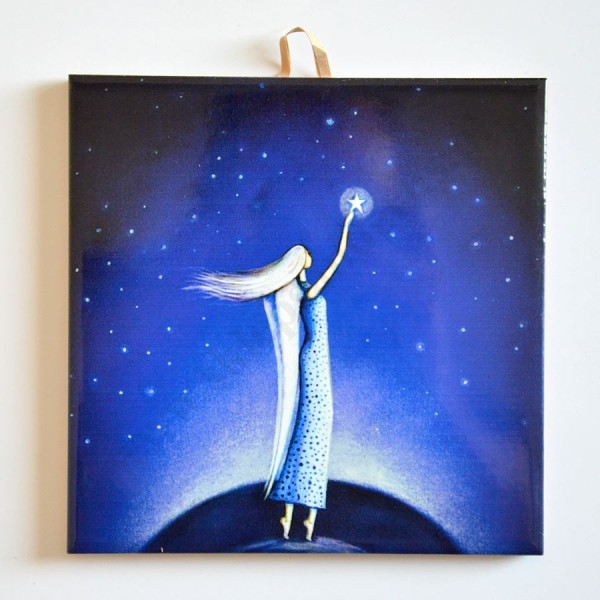 SIĘGNĄĆ GWIAZD - obrazek na ceramice 15 x 15 cm - 58976