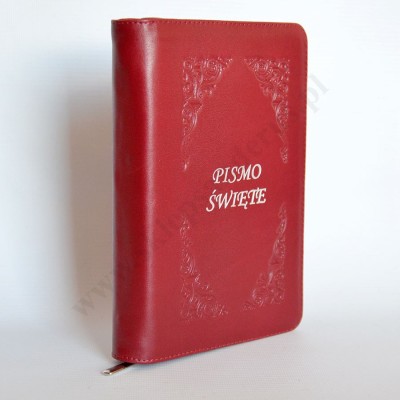 PISMO ŚWIĘTE - EDYCJA ŚW. PAWŁA - BORDO, SKÓRA, ZAMEK, PAGINACJA - 89001