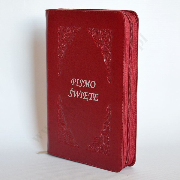 PISMO ŚWIĘTE - EDYCJA ŚW. PAWŁA - BORDO, SKÓRA, ZAMEK, PAGINACJA - 89001