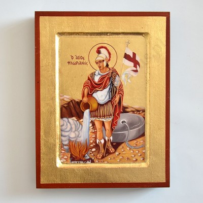 ŚWIĘTY FLORIAN - ikona 18 x 23.5 cm - 51454