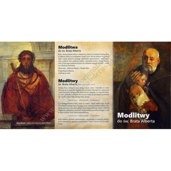 MODLITWY DO ŚW.BRATA ALBERTA - FOLDER