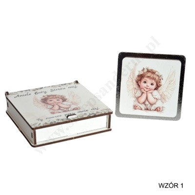 PAMIĄTKA NA CHRZEST ŚWIĘTY - mix wzorów - 85339