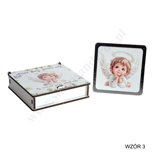PAMIĄTKA NA CHRZEST ŚWIĘTY - mix wzorów - 85339