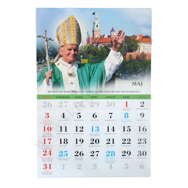 KALENDARZ Z ŚW. JANEM PAWŁEM II - 2026