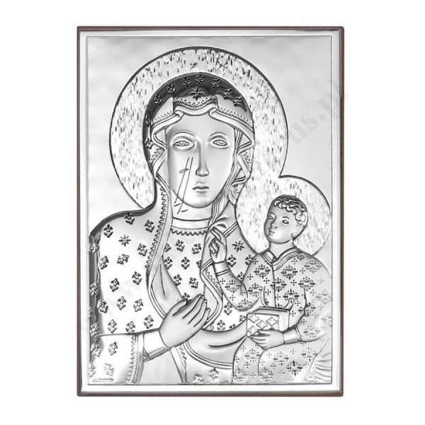 MATKA BOŻA CZĘSTOCHOWSKA - OBRAZEK SREBRNY - 6323/3
