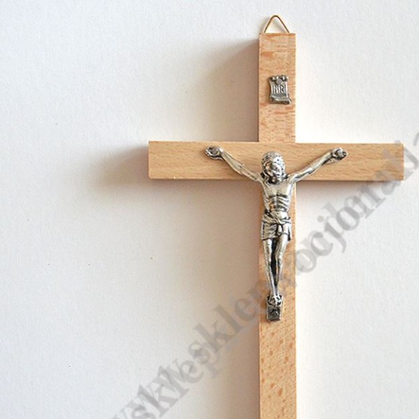 KRZYŻ DREWNIANY - wys.20 cm - 5869A