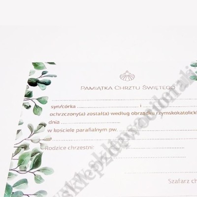 PAMIĄTKA CHRZTU ŚWIĘTEGO - 9609