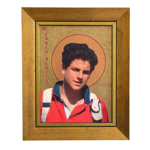 BŁ. CARLO ACUTIS - obraz 17.7 x 21.8 cm - 70532