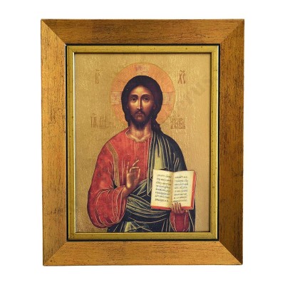 PAN JEZUS PANTOKRATOR - obraz 17.7 x 21.8 cm - 70538