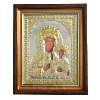 MATKA BOŻA CZĘSTOCHOWSKA - ikona w ramce za szkłem 44 x 53.5 cm - 74743