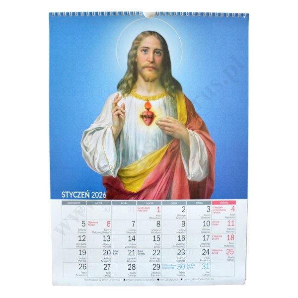 DOBRY PASTERZ - KALENDARZ 2026 - format 29,5 x 40,5 cm - 71051