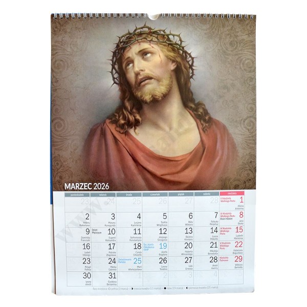 DOBRY PASTERZ - KALENDARZ 2026 - format 29,5 x 40,5 cm - 71051