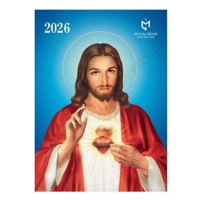 KALENDARZ 2026 - SERCE PANA JEZUSA - format 29,5 x 40,5 cm - 85176