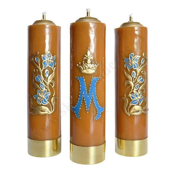 ŚWIECE MARYJNE - wys. 30 cm - komplet - 88401 ŚWIECE MARYJNE - wys. 30 cm - komplet - 88401