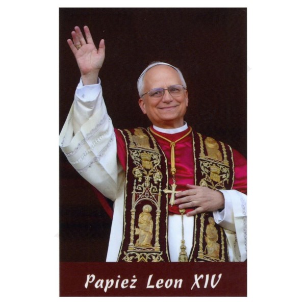 PAPIEŻ LEON XIV - obrazek 6.5 x 10 cm - paczka 100 szt. - 0853