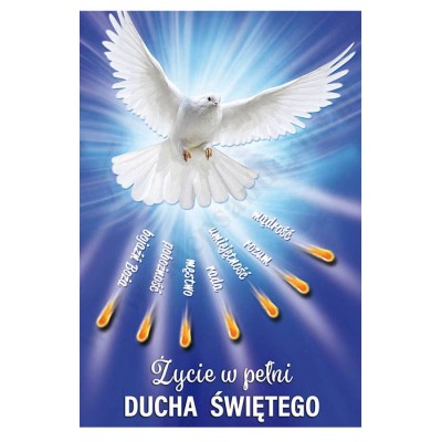 PLAKAT - ŻYCIE W PEŁNI DUCHA ŚWIĘTEGO - format 33,5 x 49 cm - 3905