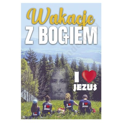 PLAKAT - WAKACJE Z BOGIEM - format 33,5 x 49 cm - 91008
