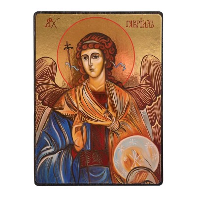 ŚW. ARCHANIOŁ GABRIEL - ikona naklejka na desce - format 14.5 x 19.5 cm - 50116